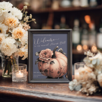 Evening Ember Bar Sign Mockup Example