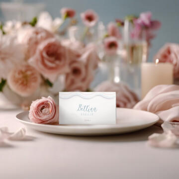 Heirloom Rose Place Card Mockup