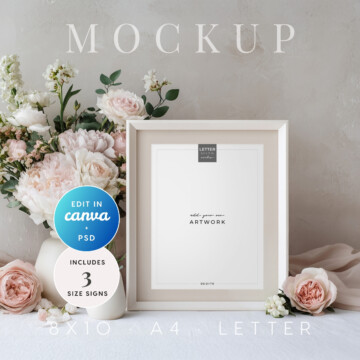 Heirloom Rose Small Sign Mockup