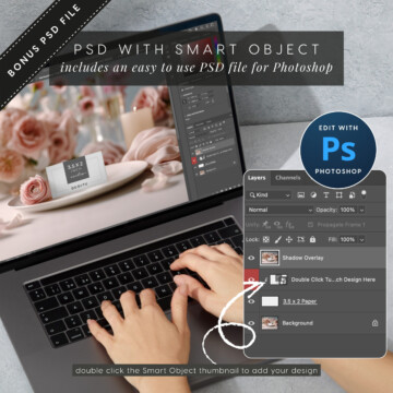 Photoshop file included