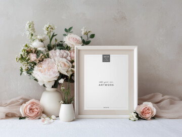 Heirloom Rose Sign 8x10 Mockup