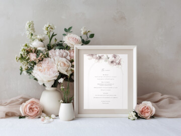 Heirloom Rose Sign 8x10 Mockup with Example