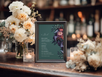 Evening Ember Bar Sign Mockup Example