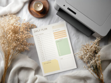 Printable Sheet Mockup Example
