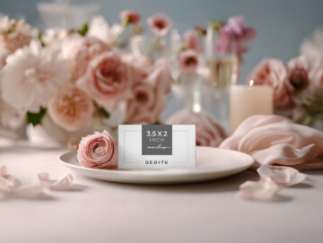 Heirloom Rose Place Card Mockup