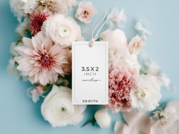 Blush Reverie Favor Hang Tag Mockup