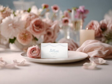 Heirloom Rose Place Card Mockup