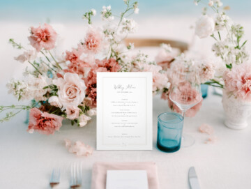Blush Reverie Table Sign Mockup Example