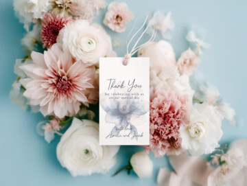 Blush Reverie Favor Hang Tag Mockup Example