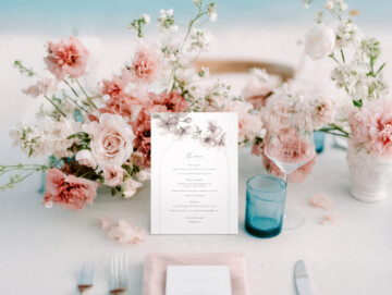 Blush Reverie Table Sign Mockup Example