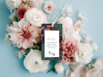 Blush Reverie Favor Hang Tag Mockup Example