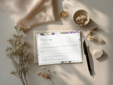 Golden Hour Paper 5x7 Landscape Mockup with Pen - Example