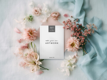 Blush Reverie 5x7 Invitation Mockup