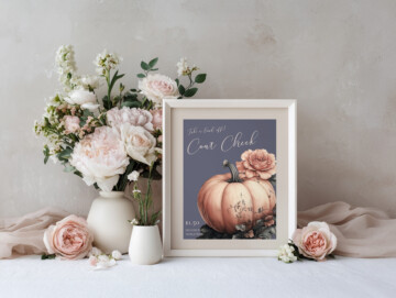 Heirloom Rose Letter Sized Sign Mockup with Example