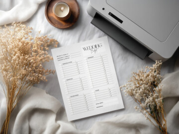Printable Sheet Mockup Example