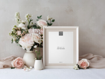 Heirloom Rose Letter Sized Sign Mockup