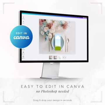 Easy and quick to edit using the Canva template
